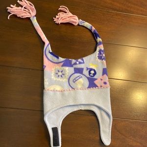 Pink and purple girls Columbia snow hat.